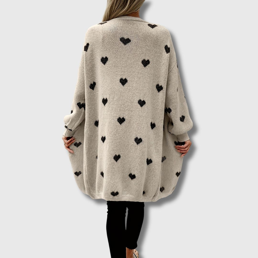 Carabel | Heart Pattern Cardigan Limited Edition