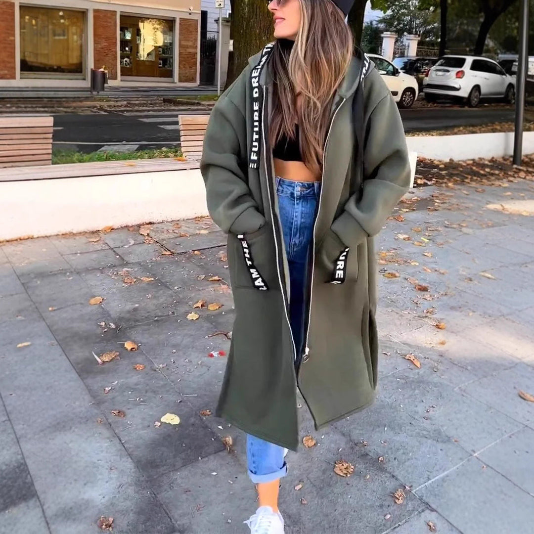 Chiara | Comfortable Oversized Hoodie Coat